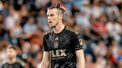 Gareth Bale in action for LAFC
