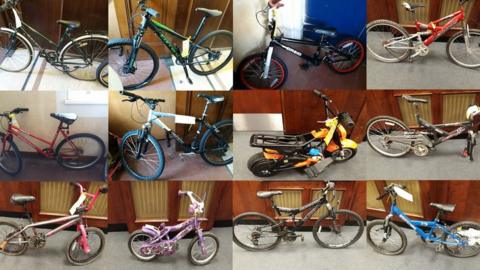 Suspected stolen bikes