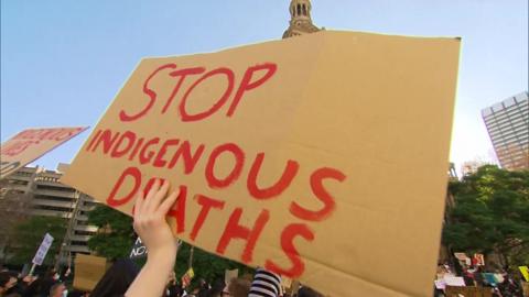 Stop indigenous death sign