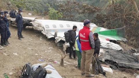 Pokhara crash site