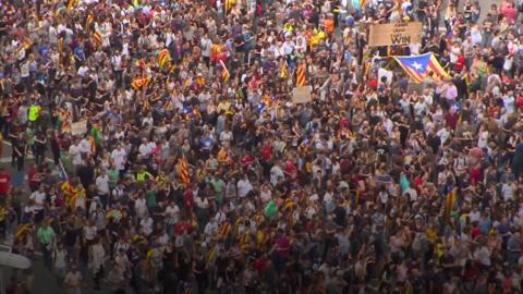 Catalan protesters