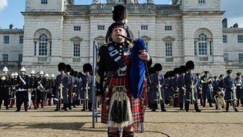 Mr Methven with the Royal Regiment of Scotland.