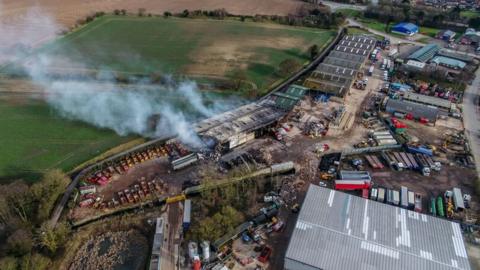 Fire at North Walsham industrial estate