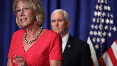 Betsy DeVos, Mike Pence