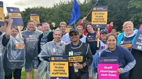 Nurses strike on the Isle of Man