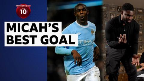 Micah Richards pictured as a player, then as a pundit