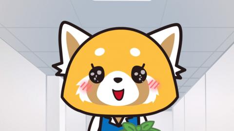 Aggretsuko, a cute little red panda office worker in Japan