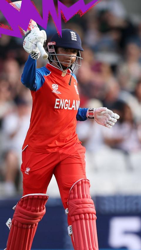 Sophia Dunkley hits a half-century
