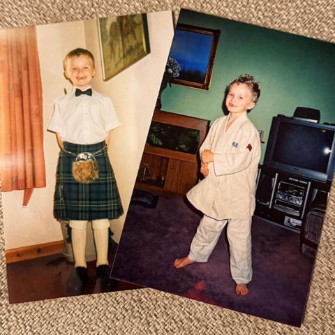 Bruce Mouat as a 10-year-old