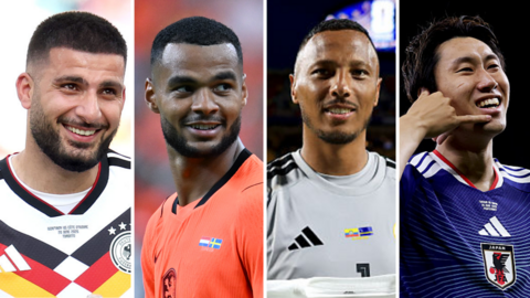 Deniz Undav, Cody Gakpo, Eloy Room and Daichi Kamada