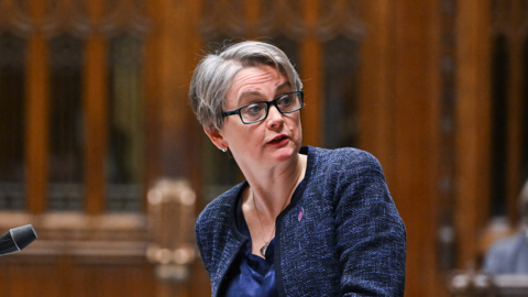 Yvette Cooper in the House of Commons in January