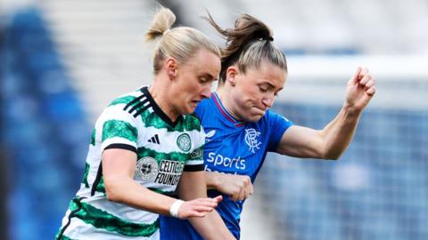 Celtic's Chelsea Cornet and Rangers' Natalie Ross