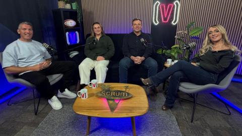 L-R: James Hook, Siwan Lillicrap, Alex Bywater and presenter Lauren Salter