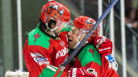 Cardiff Devils celebrate