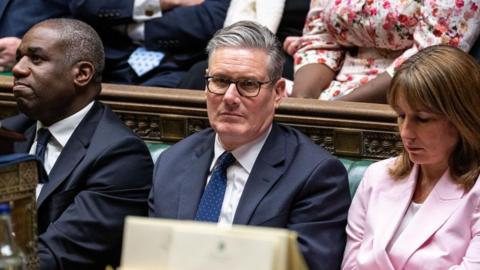 Handout photo issued by the House of Commons of the Prime Minister, Sir Keir Starmer, during the debate on the King's Speech in the House of Commons, London, following the State Opening of Parliament.