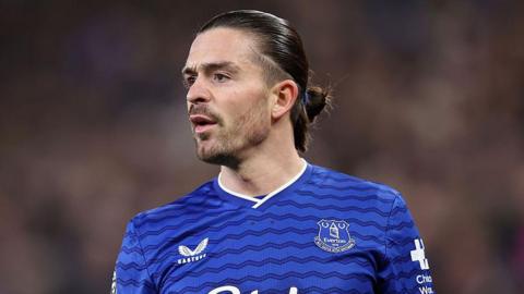 Jack Grealish in action for Everton