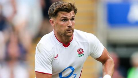 Henry Slade playing for England