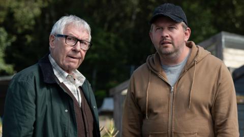 Gregor Fisher as Ken and Greg McHugh as Richard in Only Child