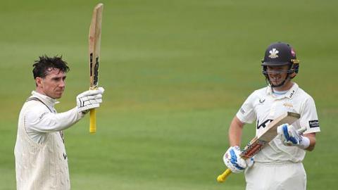 Dan Lawrence and Ollie Pope of Surrey
