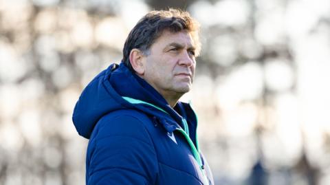 David Nucifora watches Scotland training