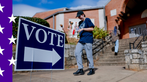 People in Atlanta, in the swing state of Georgia, cast their ballots before election day