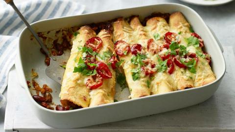 Beef enchiladas