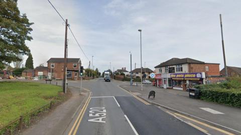 Weston Coyney traffic lights, Stoke-on-Trent