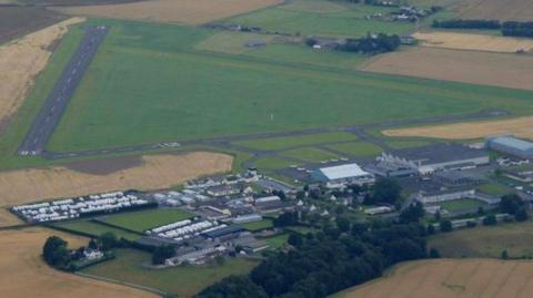Aerial view of Perth Airport