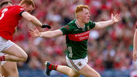 Darragh Beirne celebrates scoring a goal