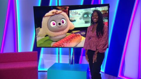 Shanequa on the Newsround set