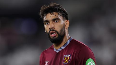 West Ham midfielder Lucas Paqueta