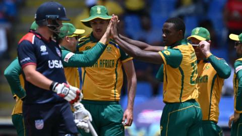 Kagiso Rabada celebrates