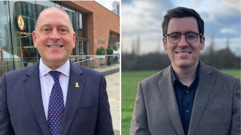 Ben Fletcher, the Conservative candidate, and Labour candidate Dan Price.
