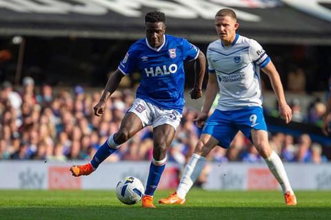 Ipswich midfielder Azor Matusiwa 