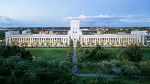 Artist's impression of Littlewoods building after restoration