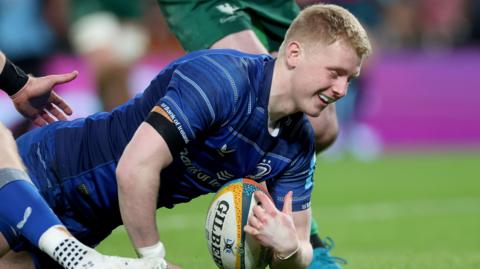 Andrew Osborne scores for Leinster