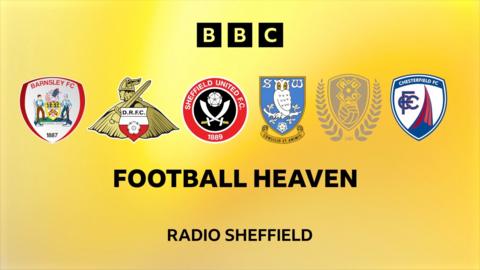 Six crests below text reading Football Heaven on a gold background