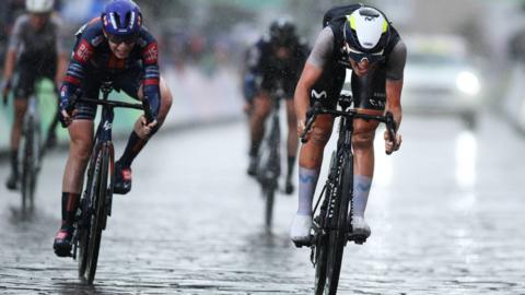 Cat Ferguson of Great Britain and Team Movistar