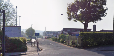The exterior of St Mary's Menston Catholic Voluntary Academy