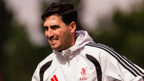 Liverpool head coach Andoni Iraola