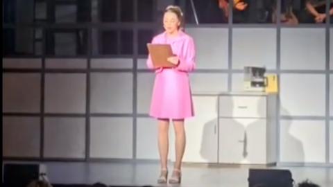 Karla Tracey on stage