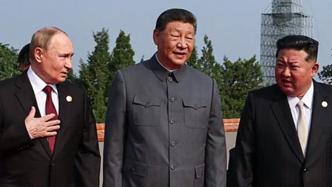 Putin, Xi and Kim at the parade