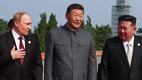 Putin, Xi and Kim at the parade