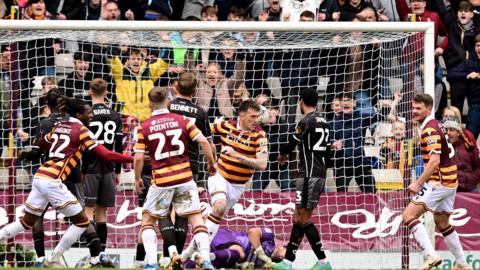 Bradford City celebrate