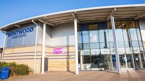A picture of Burntwood Leisure Centre from the outside