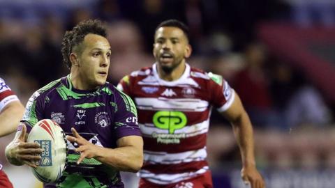 Liam Horne (left) in action for Castleford