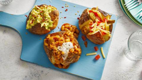 Air fryer baked potatoes