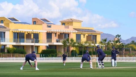Lancashire practising in Spain