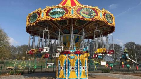 Swings at Wicksteed Park