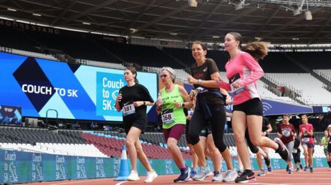 Runners taking part in a Couch to 5K event